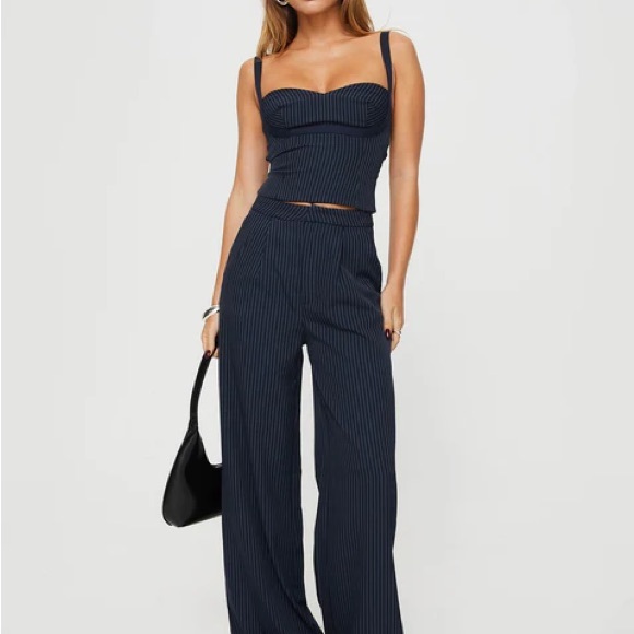 Princess Polly Brianna set navy pinstripe - Picture 3 of 15